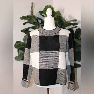 UO Ethereal by Paper Crane Buffalo Plaid Mock-Neck Sweater